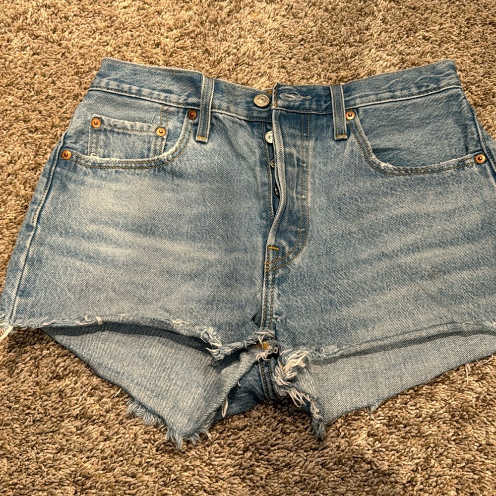 Levi’s 501 Button Fly high rise shorts